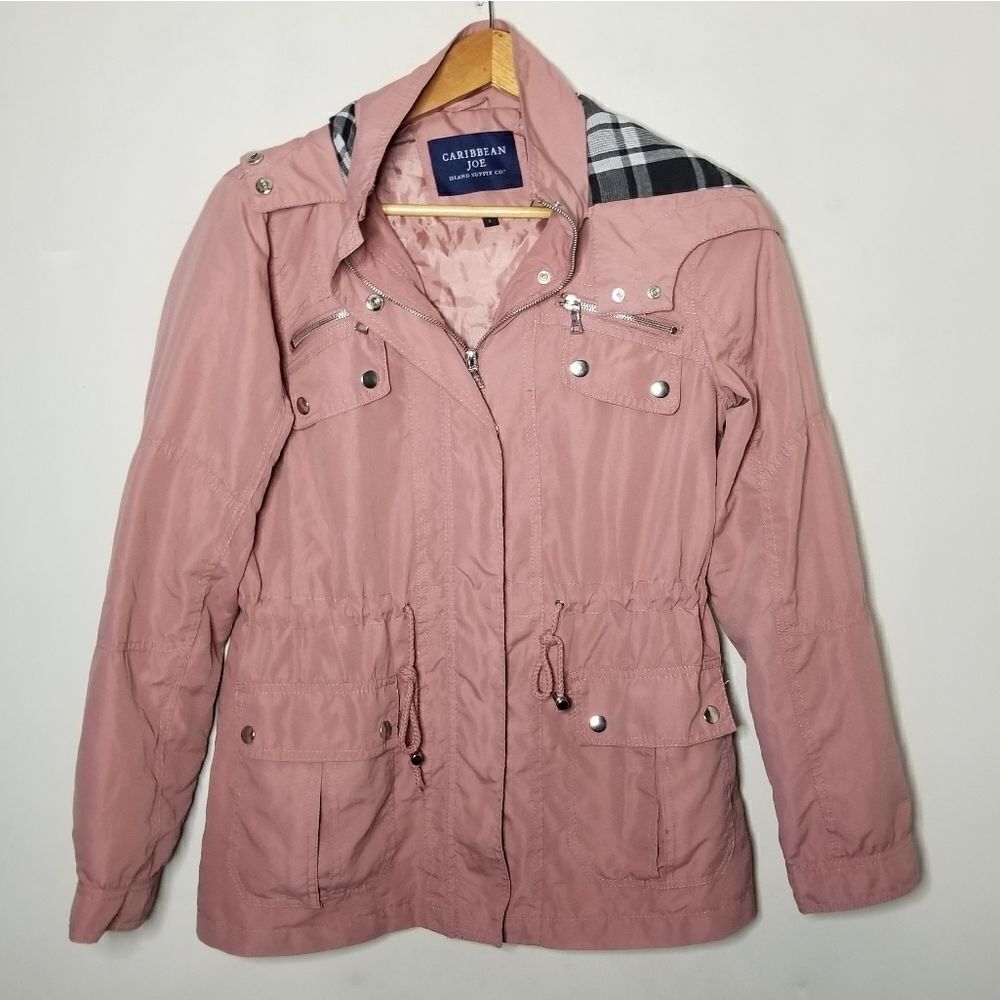 Caribbean Joe hooded jacket size Women's large seems to run small more like a M